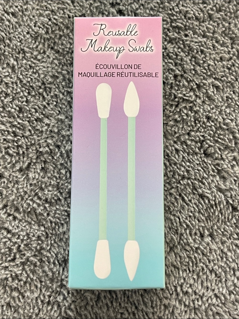 Reusable Makeup Swabs - Mint Green & White